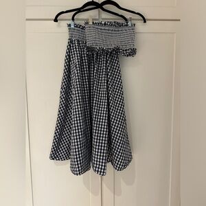 Zara Gingham Skirt Top Set XS